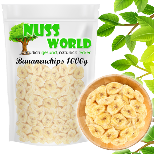 Bananenchips Bananen snacks chips Trockenfrüchte Müsli 1kg