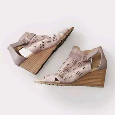 Cobb Hill Rockport Women's Lucinda Perforated Sandal Bootie Pink