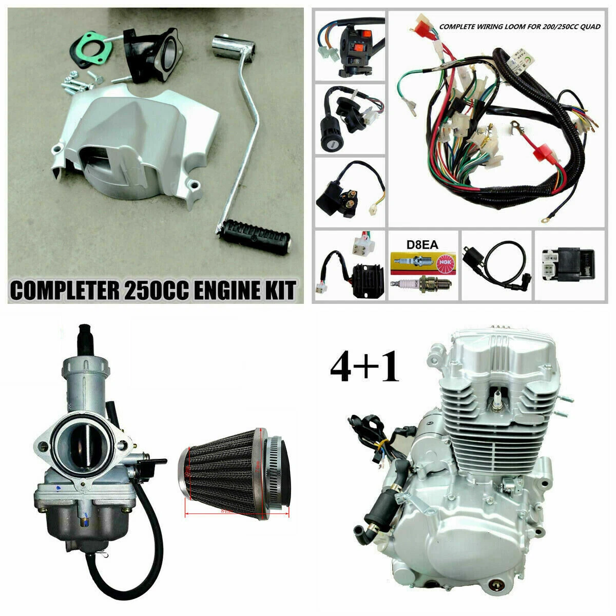 250cc go kart hotsell engine with reverse