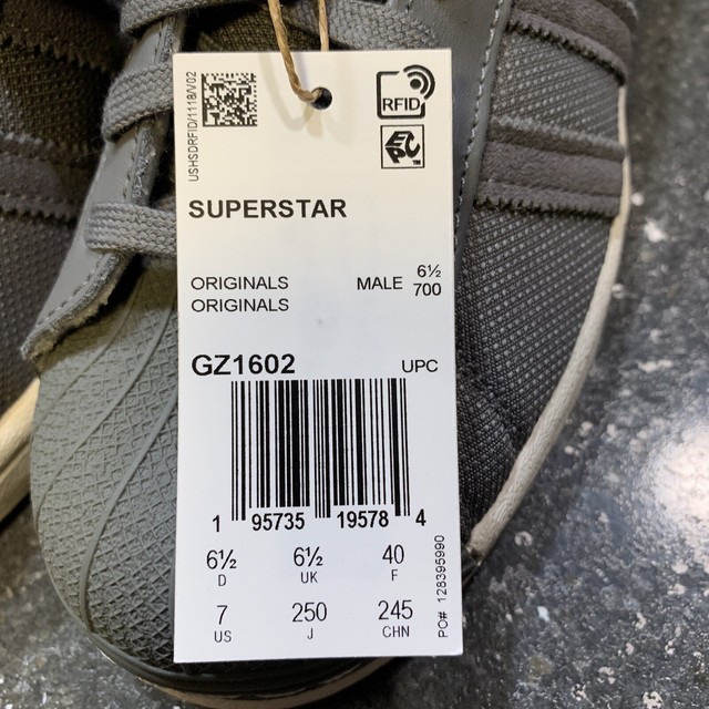 Size 7 - adidas Superstar Gray - GZ1602 for sale online | eBay