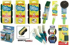 Dishmatic Replacement Refill Heads Extra Heavy Duty Non Scratch Sponge Scourer 