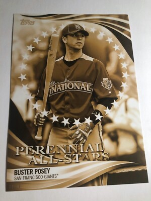 2019 Topps Update Perennial All Stars Buster Posey Giants PAS38 Jumbo 5x7 /10