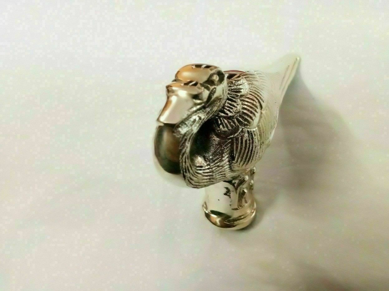 Solid Brass Designer Style Peacock Head Handle Fo… - image 5