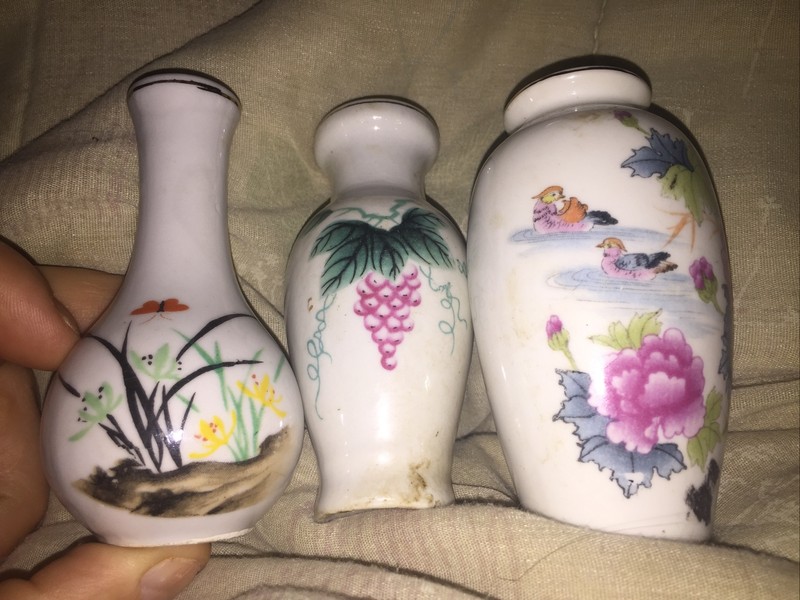 Lot of three small vintage vases