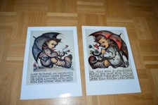 2 Originale Hummel Wandbilder Josef Müller Verlag München  "H26" Kunstdruck 35cm