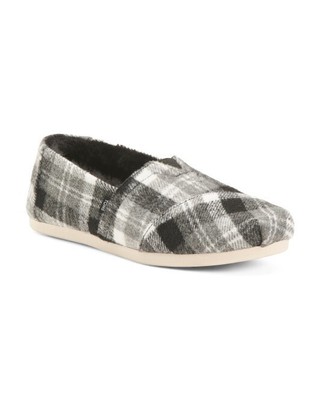 NEW! TOMS Plaid Classic Shoes 8.5