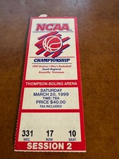 1999 NCAA Regional Tournament Basketball Ticket Ohio State v St John's