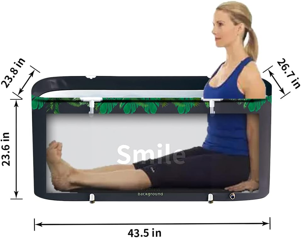 Portable Bathtub for Adult Foldable Japanese Soaking Bath Tub for