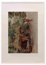 Tyndale Walter 1855 1943 Maruyama Park Kyoto Japanese Gardens 1912 A3 A4 Framed