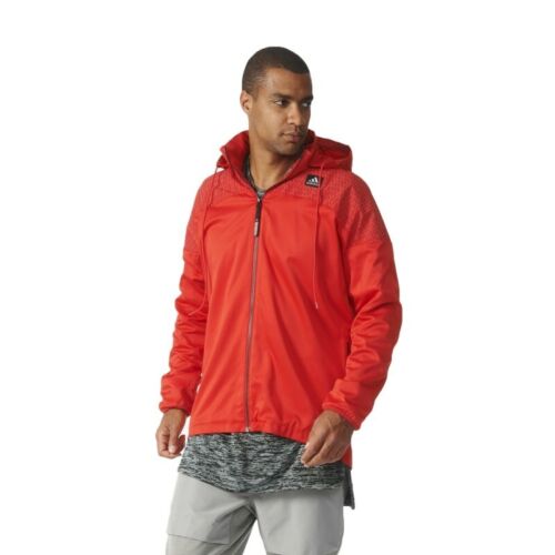 Adidas Mens Windmill Exclusive Reflective 2XL-3XL Big Tall Red Jacket - Picture 3 of 8