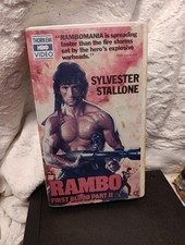 Rambo First Blood Part II VHS Thorn Thorn EMI Clamshell Tested 1985 Fast Shippin