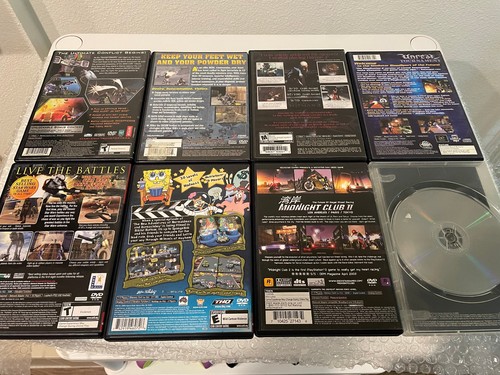 (8) Game Playstation 2 PS2 Lot -- Star Wars Spongebob Transformers Lord Rings - Picture 2 of 3