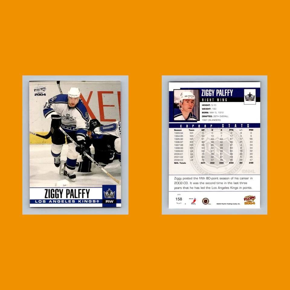 Ziggy Palffy #158 2003-04 Pacific Los Angeles Kings Hockey Card NHL - Image 3 of 3