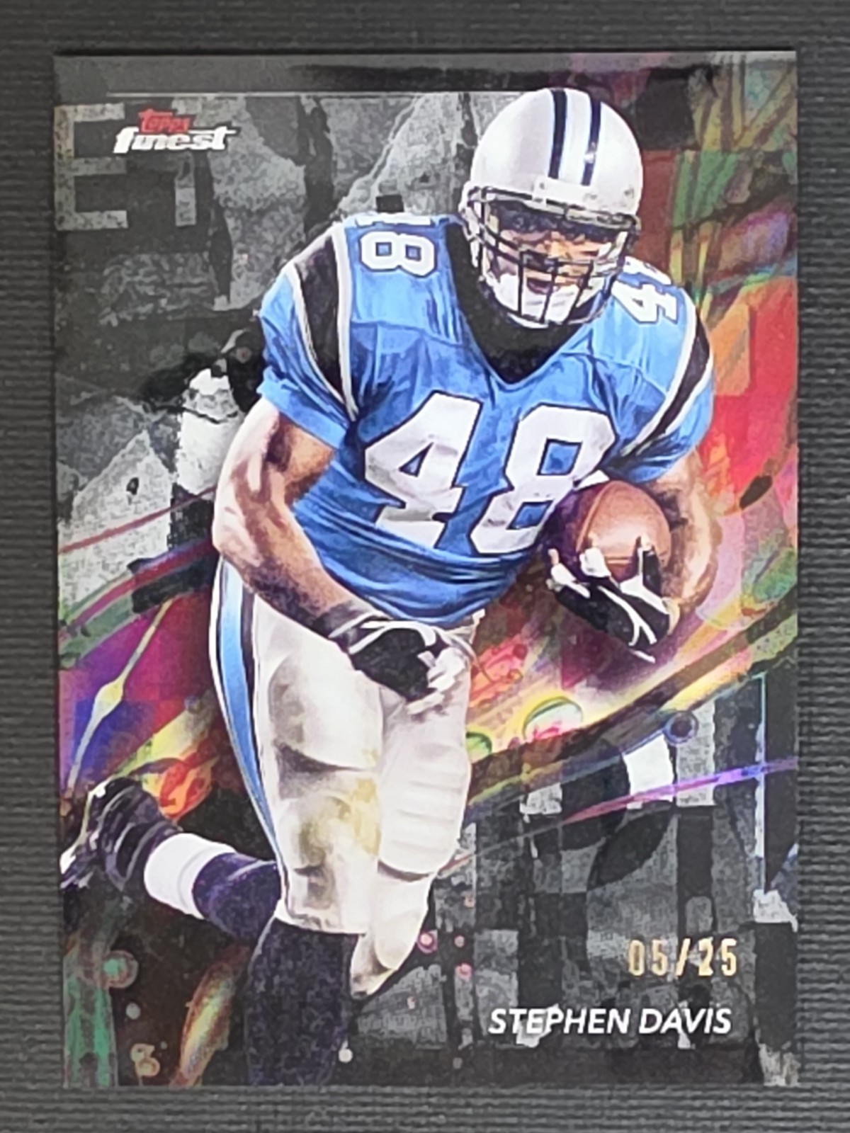 2024 Topps Finest - Common Stephen Davis #11 Black Geometric Refractor /25