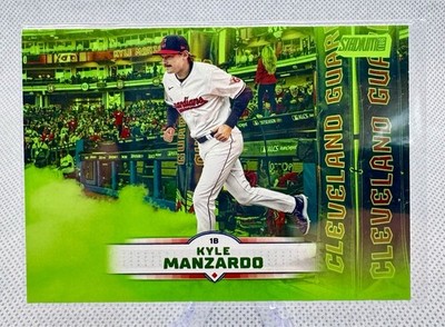 2025 Topps Stadium Club - Kyle Manzardo #82 Lime Green Parallel