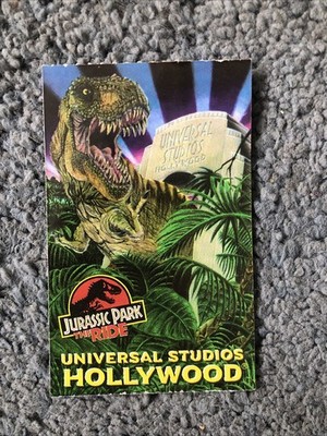 Vintage Jurassic Park The Ride Universal Studios Hollywood Original