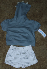 Boys Carter's NWT 2 pc dinosaur short set size 3 Months
