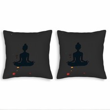 Set of 2 18x18in Throw Pillow Covers - Colorful Floral Design