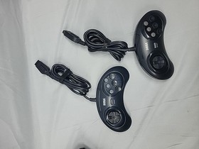 SEGA GENESIS MODEL 1601 16 BIT GAME CONSOLE BUNDLE + CONTROLLER CABLES & 8 GAMES