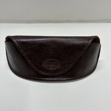 Fossil Sunglasses Eyeglasses Glasses Case Brown Faux Leather Magnetic Closure