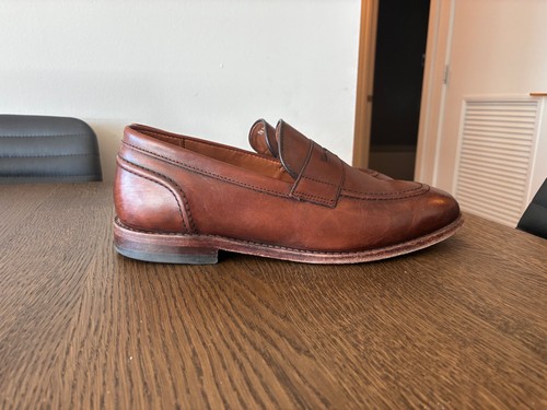 Allen Edmonds Randolph II Penny Loafer 9.5 EEE Dark Chili Brown Leather USA Men’ - Picture 3 of 6