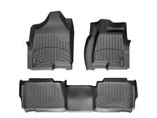 WeatherTech FloorLiner for 2003-2010 Hummer H2 - 1st & 2nd Row, Black