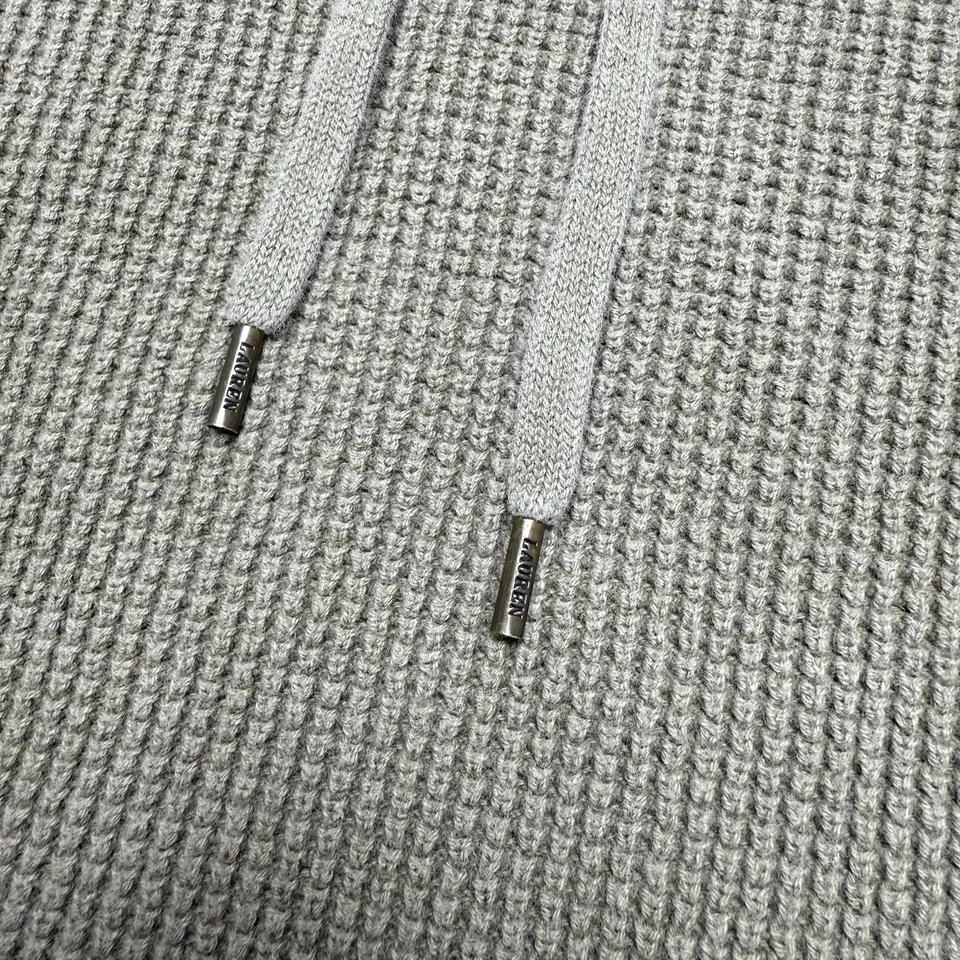 Suéter Lauren Ralph Lauren Pullover Cuello Capucha Para Mujer Grande Verde 100% Algodón Foto 4 de 4