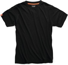 Scruffs Mens Eco Black Worker T-Shirt, Black, L UK