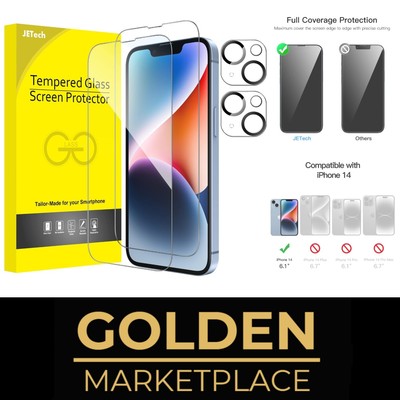 Full Screen Schutzfolie Glas 9H Klar  für iPhone 14 6,1Zoll