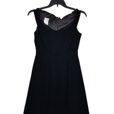 Watters and Watters Velvet Gown Women 4 Black Sleeveless Scoop Neck Formal Maxi