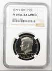 1979-S Kennedy Half Dollar 50C Silver Proof Type 2 PF69 Ultra Cameo NGC