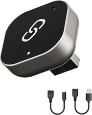 Wireless CarPlay Adapter for iPhone, Plug  Play, Auto Reconnect, USB-A/C, Metal