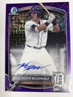 2025 Bowman Chrome Kevin McGonigle On-Card Auto Purple Mojo /199 - BMA-KM