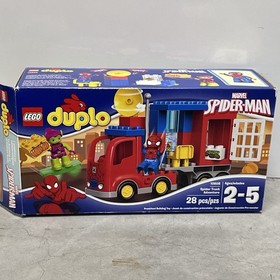 Lego Duplo Marvel 10608 Spiderman Spider Truck Adventure Green Goblin Incomplete
