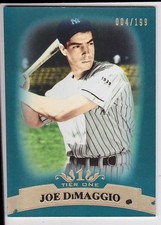 2011 Topps Tier One Tier 4 #1 Joe DiMaggio New York Yankees 4/199