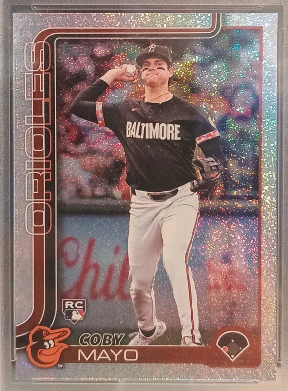 2025 Topps Series 1 - Coby Mayo (RC) #20 Sand Glitter 
