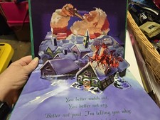 1996 Coca-Cola "Santa Claus Is Coming To Town" Pop Up Book New