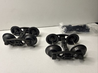 DIE CAST METAL SPRUNG TRUCKS O  GAUGE 3-RAIL UNKNOWN BRAND   NEW