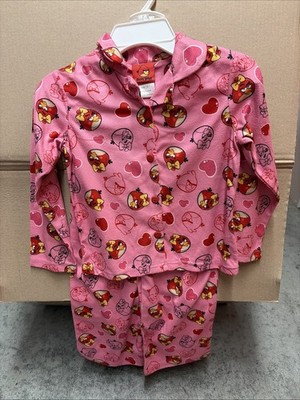 Angry Birds Girls Pink Pajama Set Size 6