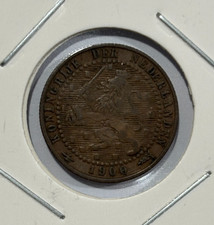 1900 Netherlands 1 Cent Coin