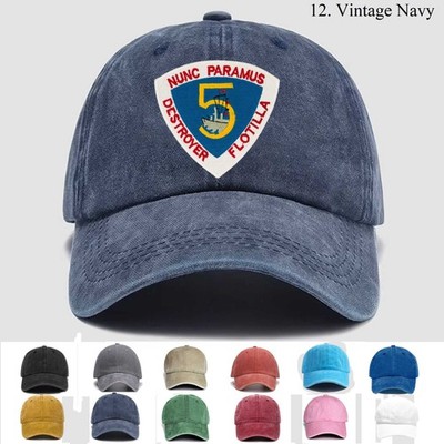 Customized Embroidered Hat Destroyer Flotilla Desflot 5 Nunc Paramus,Trucker Hat