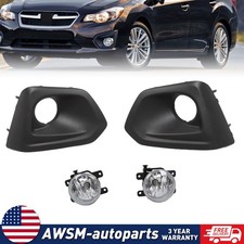 Fit For 2012-2013-2014 Subaru Impreza Front Bumper Fog Lights Lamps
