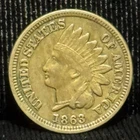 1863 United States Indian Head One Cent Coin 1C