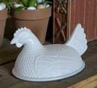 Vintage Milk Glass Hen on Nest Indiana Glass LID ONLY!