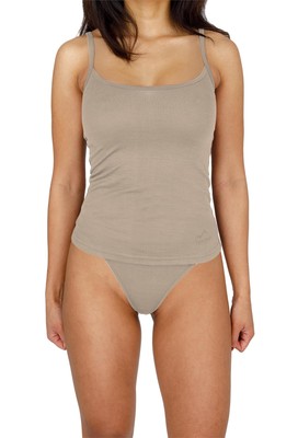 Damen Merino Top Spaghettiträger Trägertop Unterhemd Unterwäsche 100% Merinowoll