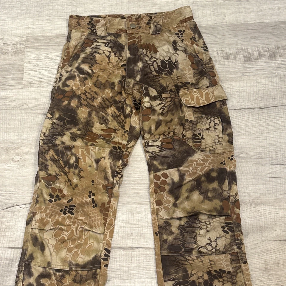 KRYPTEK MENS SZ XS CAMO PANTS TACTICAL CARGO HUNTING EUC FISHING MILKITARY - Image 4 of 4