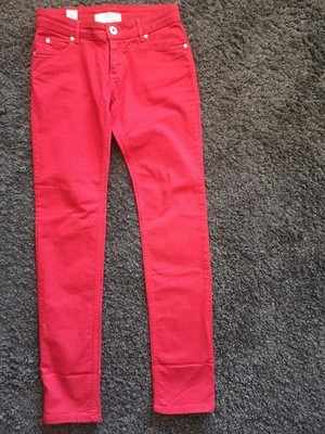 Boutique MOSCHINO cheap & chic Jeans Hose Rot Gr. 34 / 36 Ungetragen Low-rise