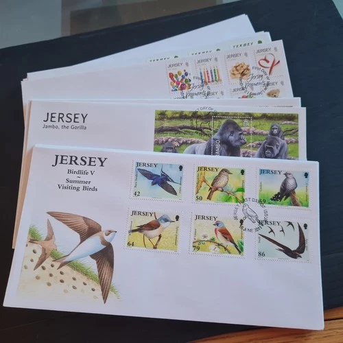 JERSEY 2011 TO 2013 30  FIRST DAY COVERS