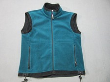 Vintage REI Vest Mens Large Green Fleece Polartec Windbloc Full Zip Outdoor