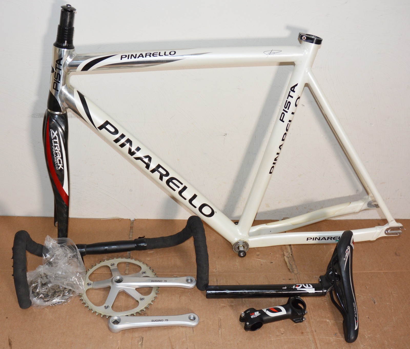 Pinarello Pista Frameset w/ Parts 53cm Aluminium Track Bike Frame